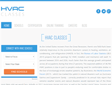 Tablet Screenshot of hvacclasses.org